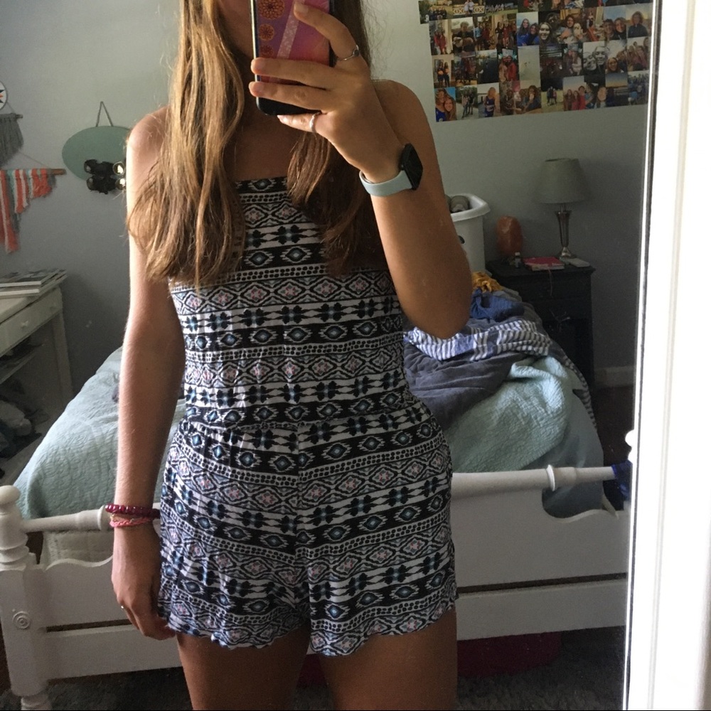 Patterned Romper - image 1